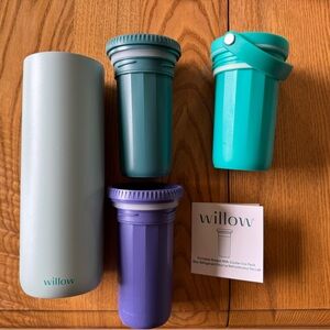 Willow Portable Breast Milk Cooler Set - Teal and additional Purple ice pack